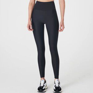 NWT 108 Sportif Scuplt Seamless Shine Leggings Pockets Black Size S $150